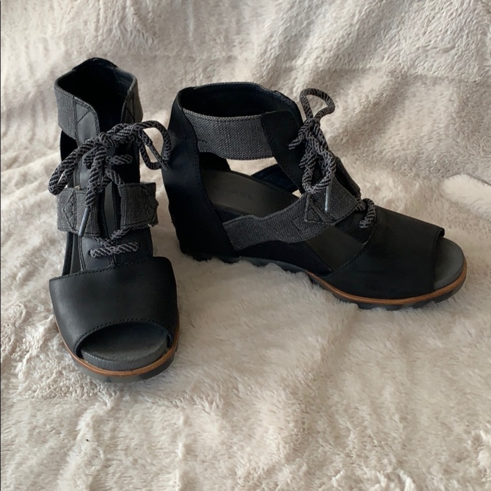 SOREL Women's Joanie Lace Wedge Sandals
